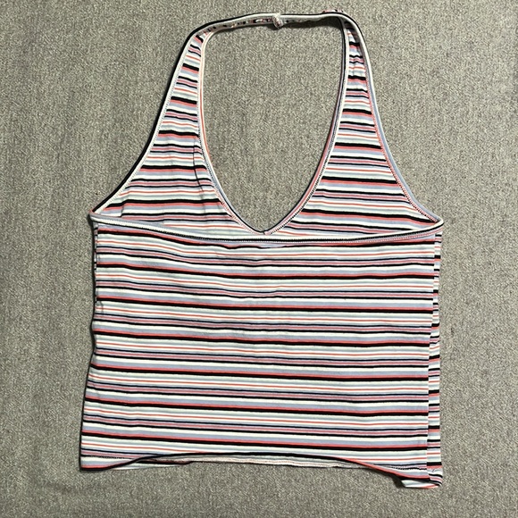 Hollister striped halter neck tank top - Picture 2 of 4